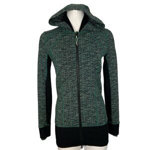Lululemon Daily Practice Jacket 6 Green Black Hoodie